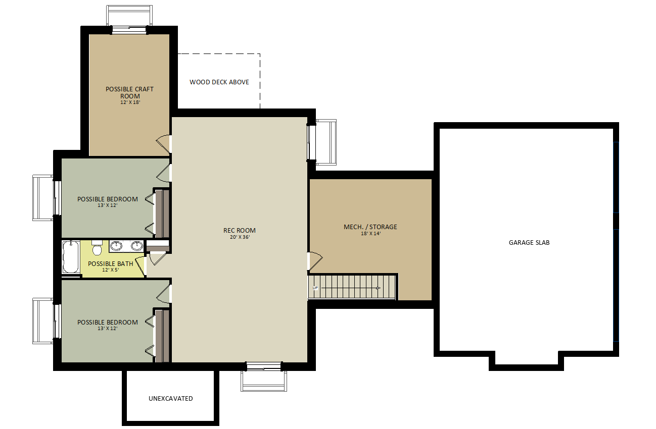EmeraldLower Level Floor Plan